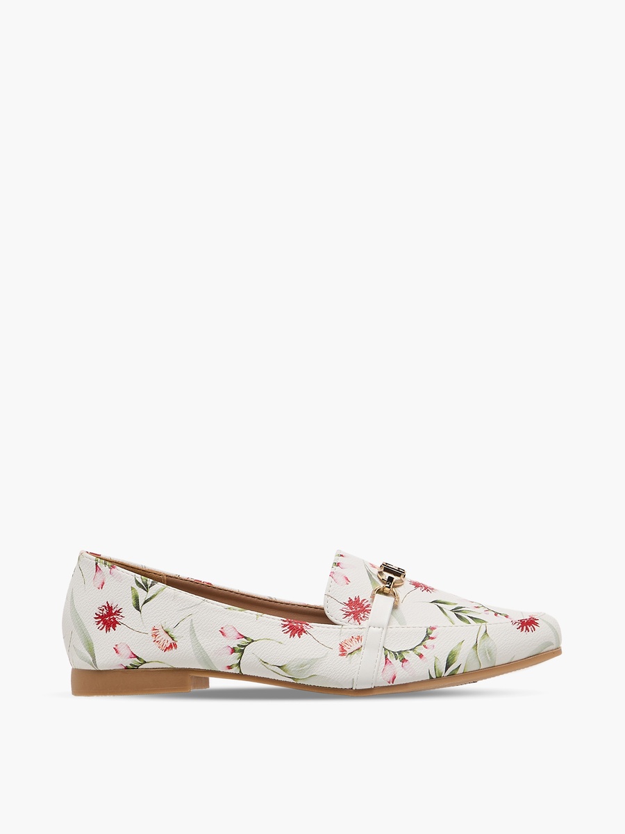 Women Floral Print Loafers