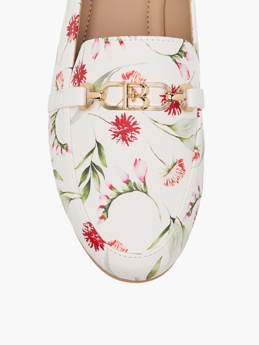 Women Floral Print Loafers