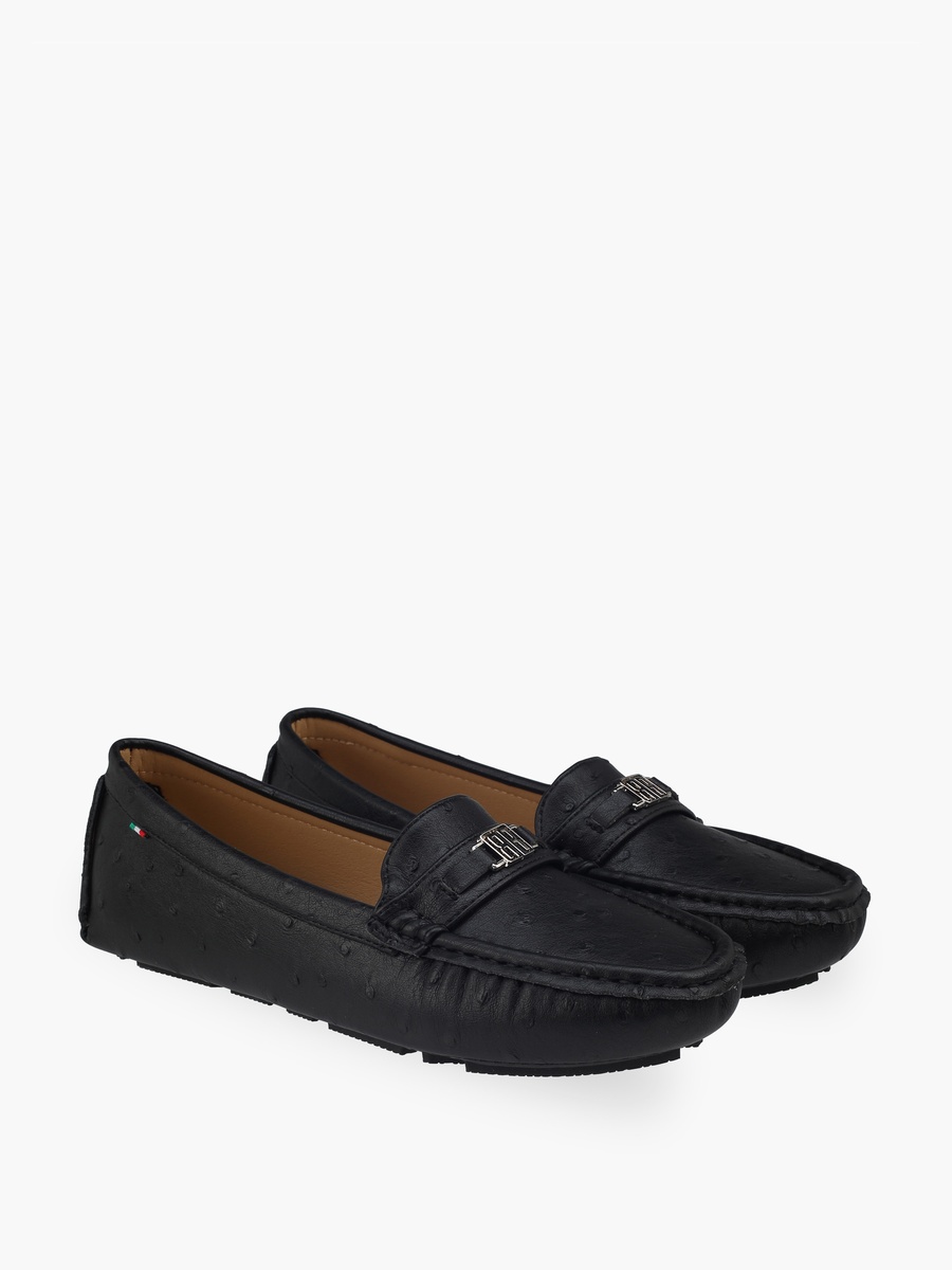 Women Metallic Accent Loafers