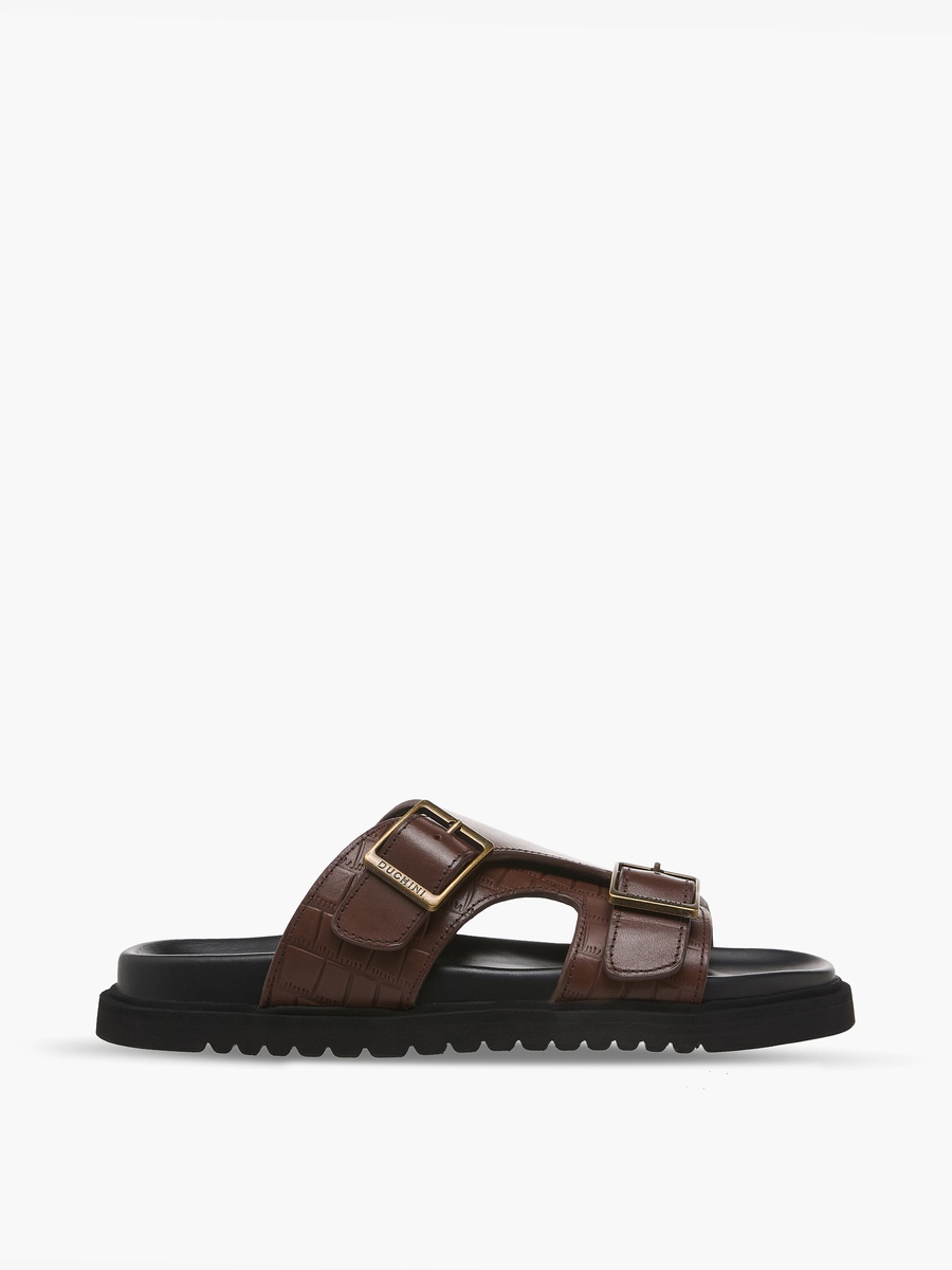 Men Textured Comfort Sandals