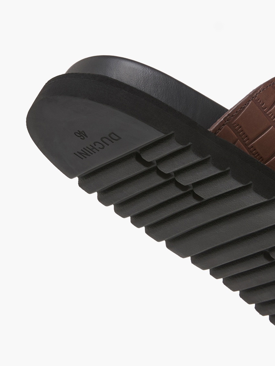 Men Textured Comfort Sandals