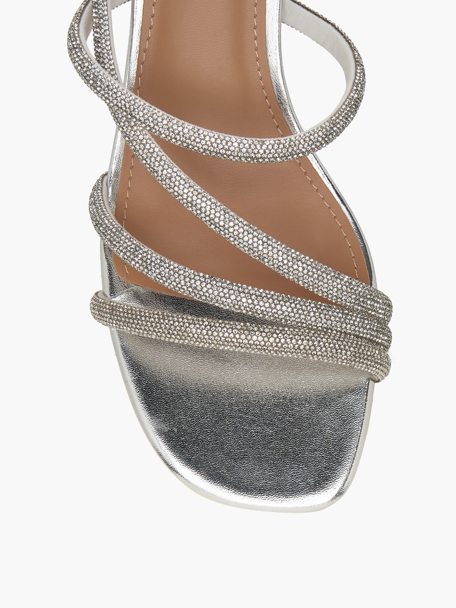 Women Embellished Strap Block Heel Sandals