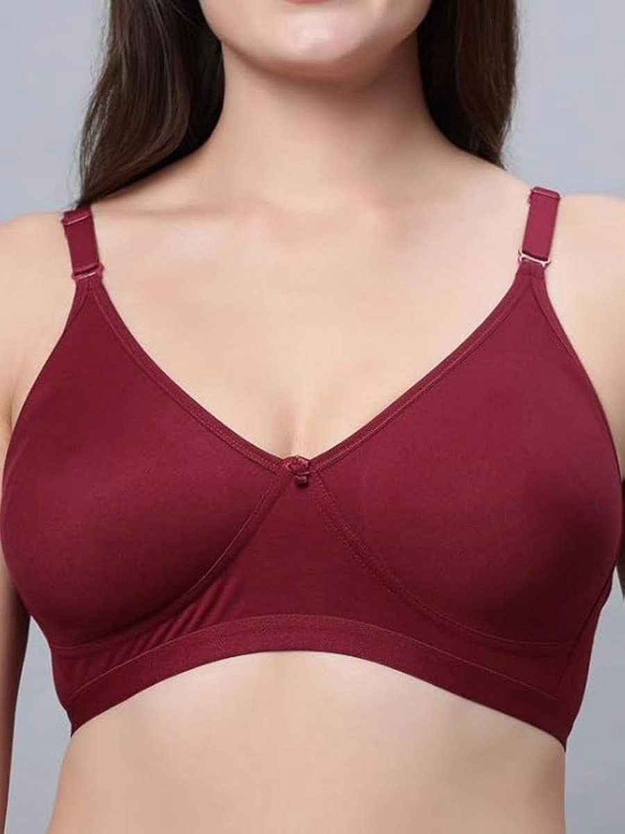 Burgundy Everyday Light Padded Bra