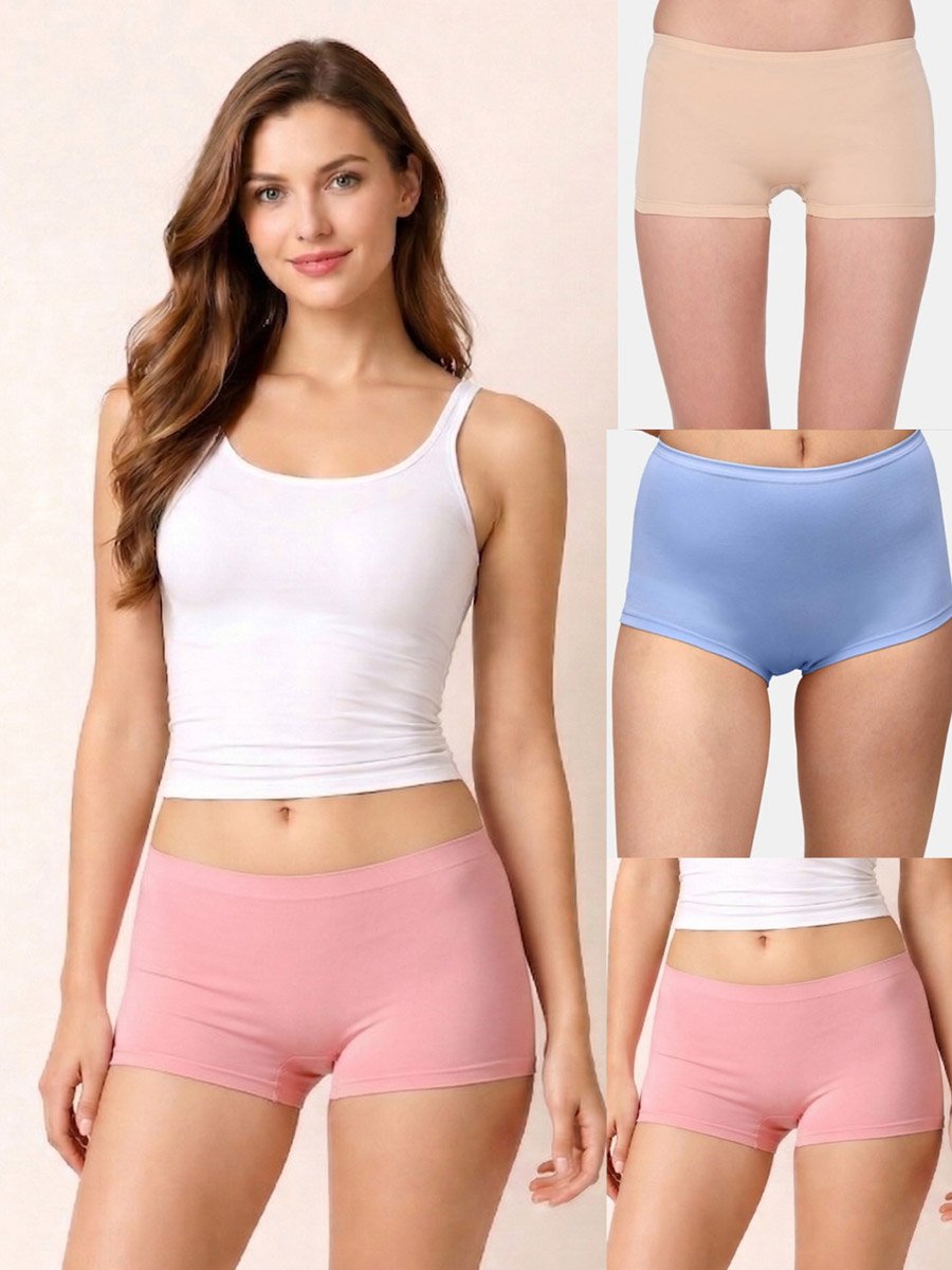 Pack of 3 - Plain Boyshorts