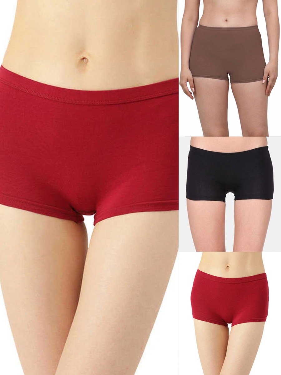 Pack of 3 - Plain Boyshorts