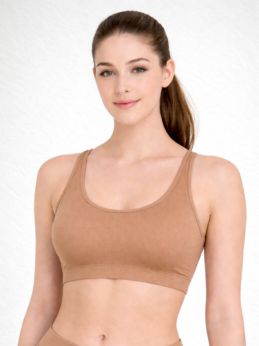 Nude Seamless Non Wired Non Padded Active Sport Bra