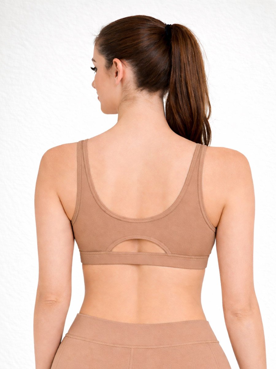 Nude Seamless Non Wired Non Padded Active Sport Bra