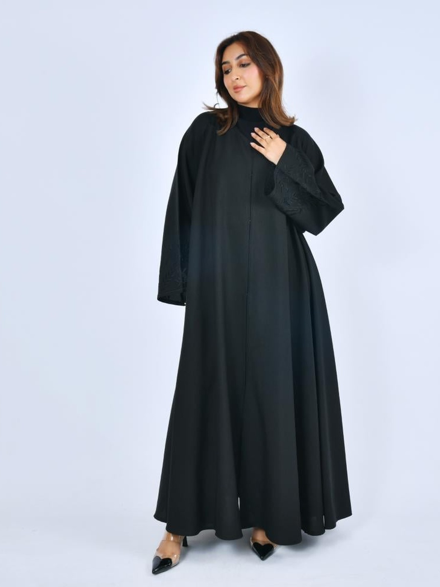 عباية واسعة بأكمام واسعة - أسود