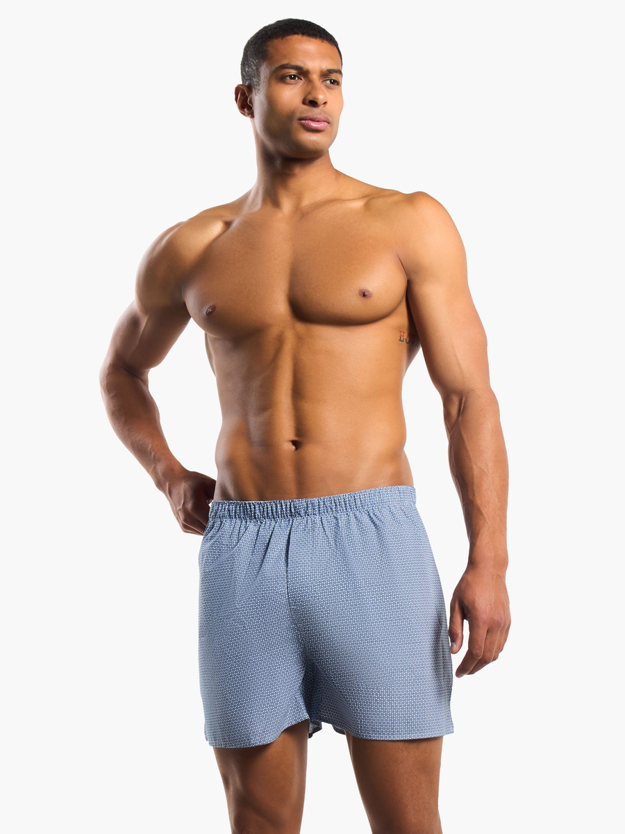 Men Printed Cotton Boxers - Pack of 2