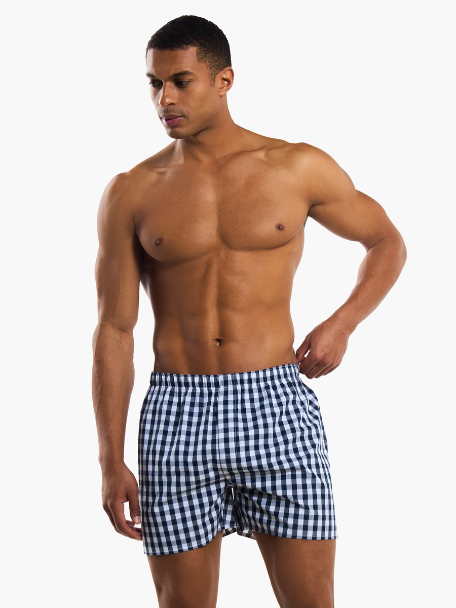 Men Printed Cotton Boxers - Pack of 2