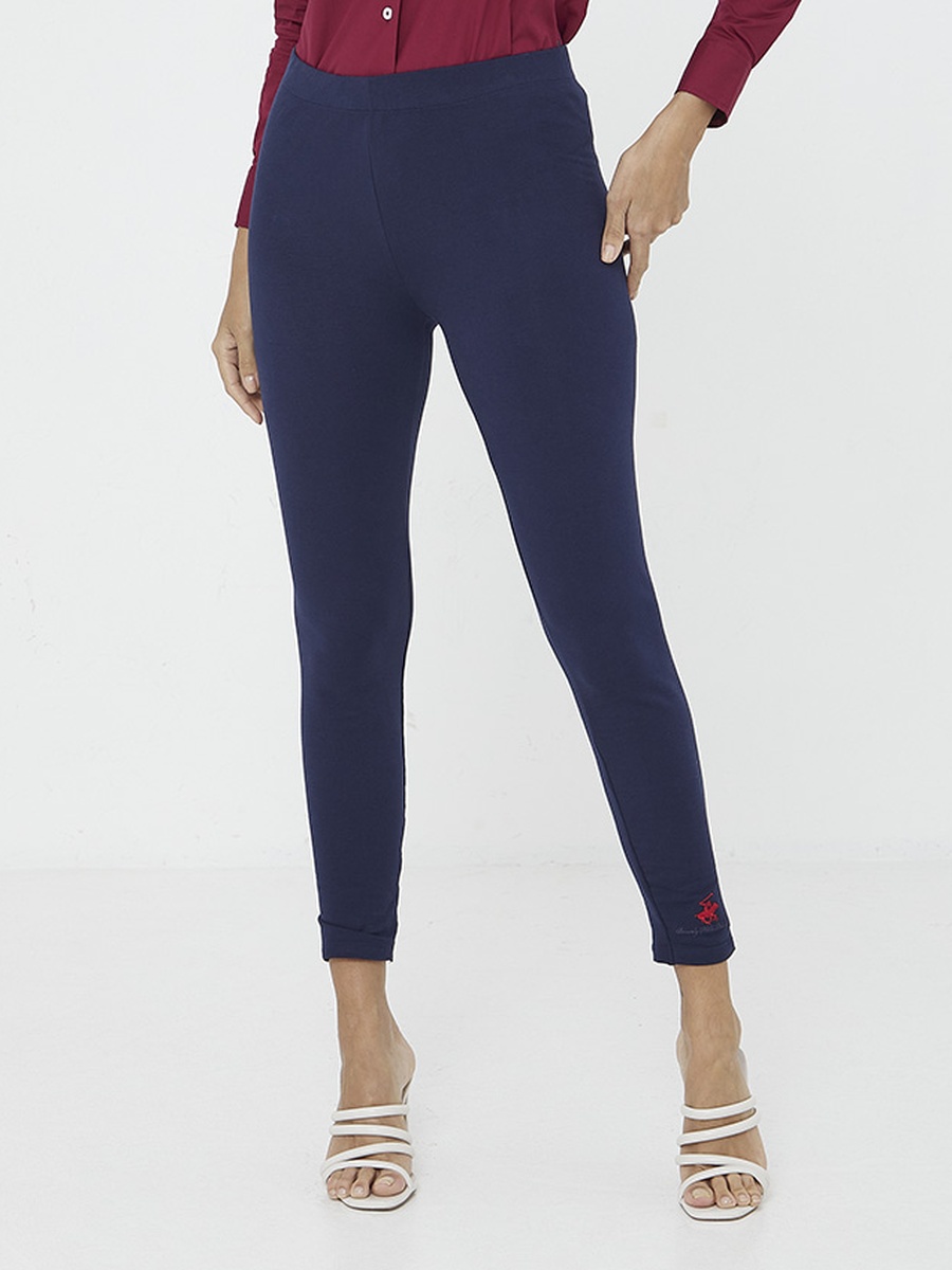 Navy Blue Essential Solid Leggings