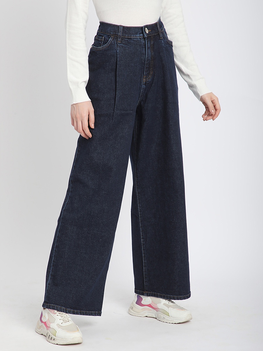 Women Dark Blue Relaxed Fi Jeans