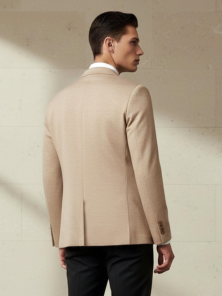 Men Slim Fit Notched Lapel Blazer