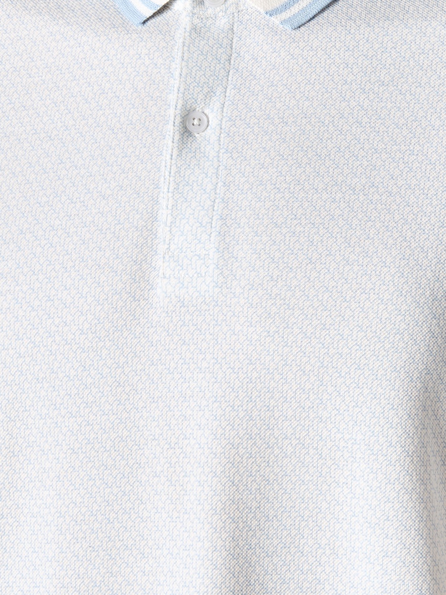 Men Short Sleeves Textured Polo T-Shirt