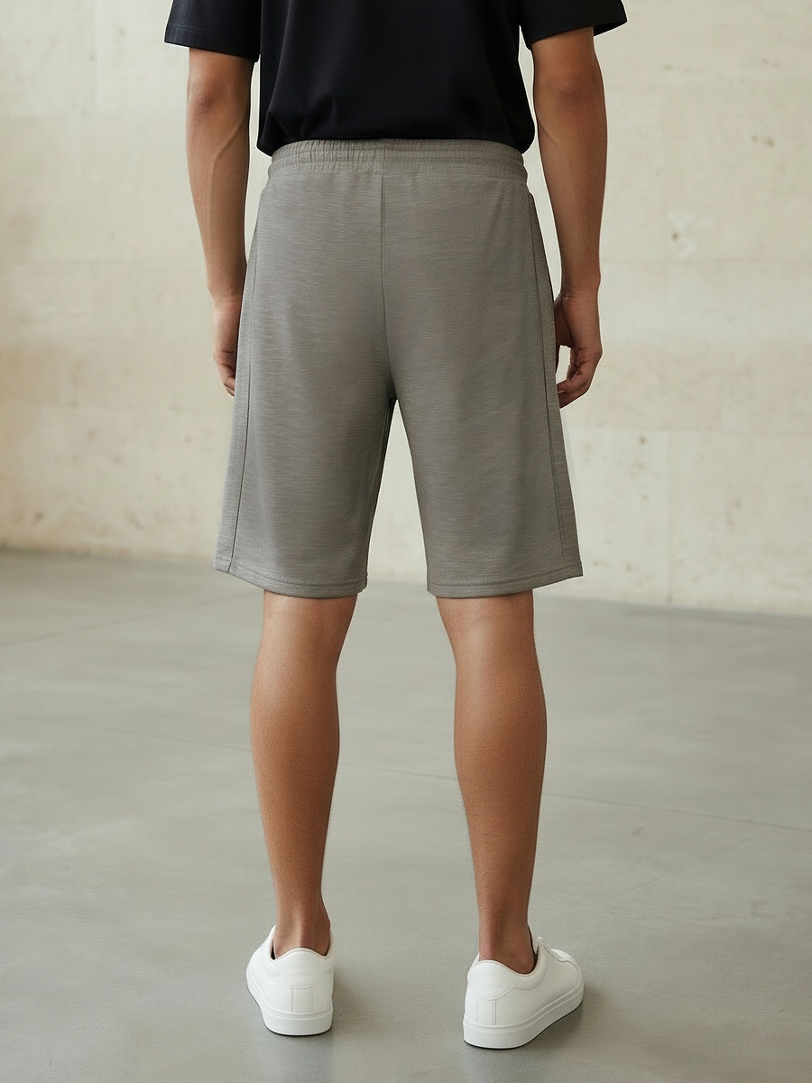 Non Stretchable Regular Fit Shorts with Pockets