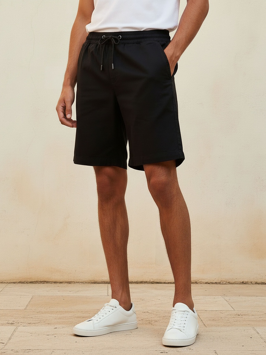Men Regular Fit Cotton Bermuda Shorts
