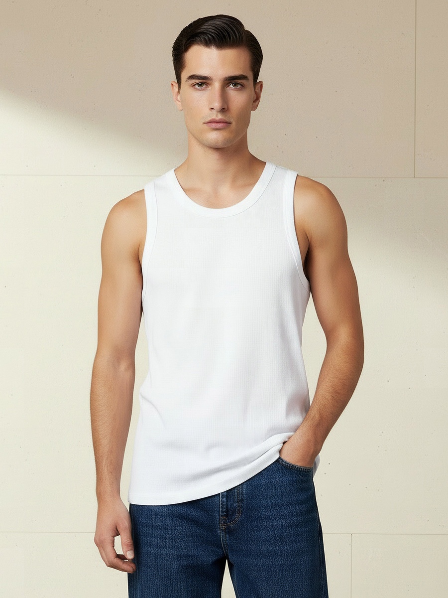 Men Ribbed Vest