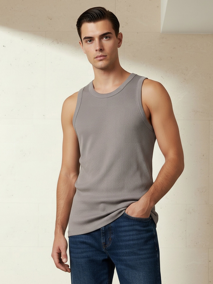 Men Ribbed Vest