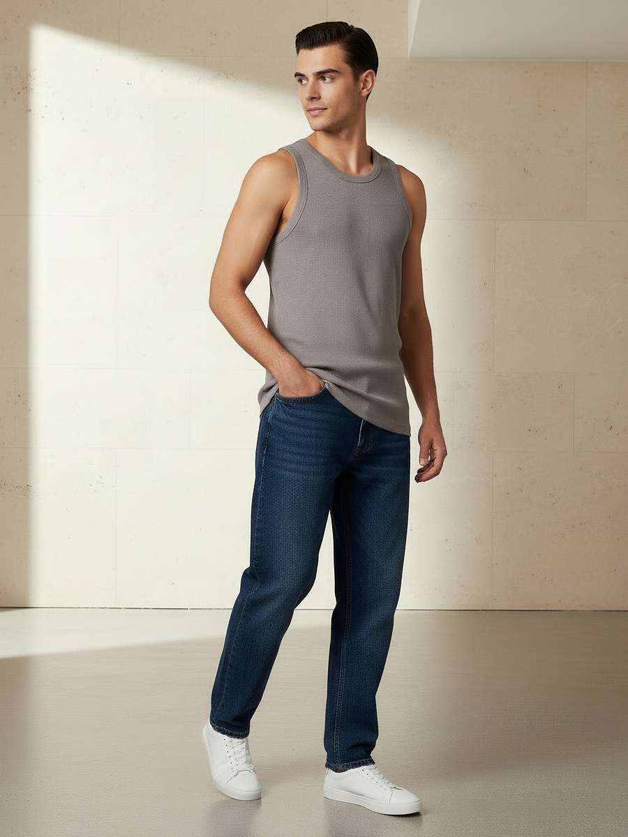 Men Ribbed Vest