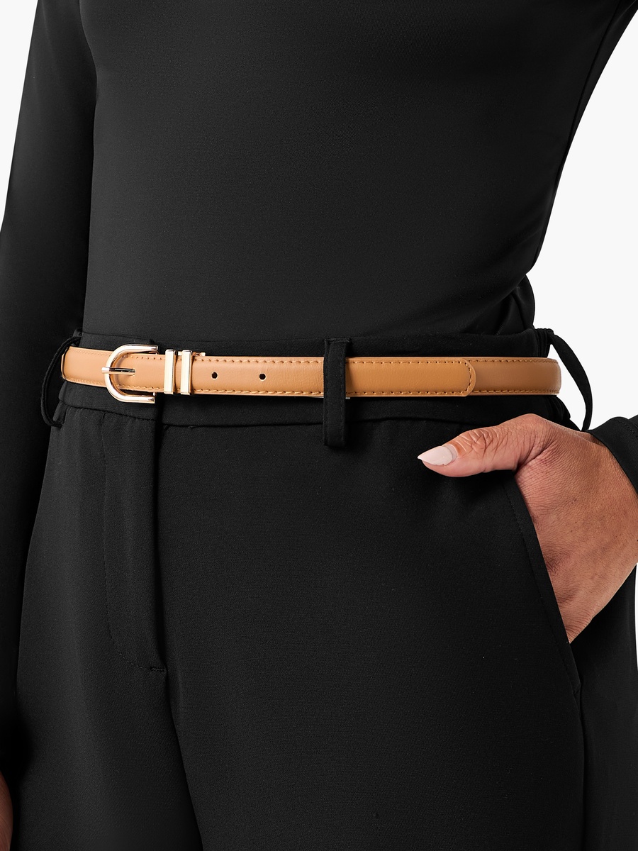Pack of 2 Belt with Pin Buckle Closure