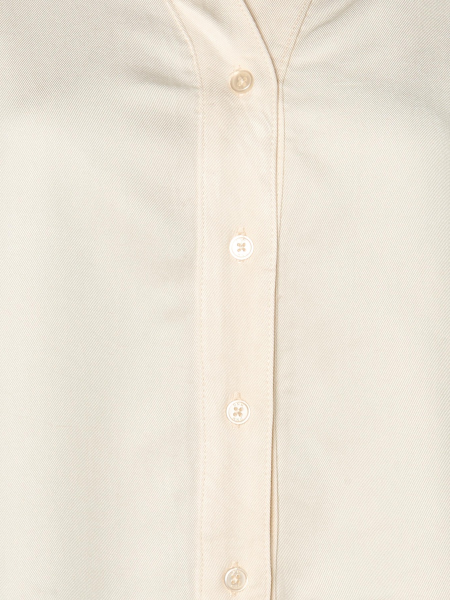 Cotton Denim Shirt with 3/4 Sleeves