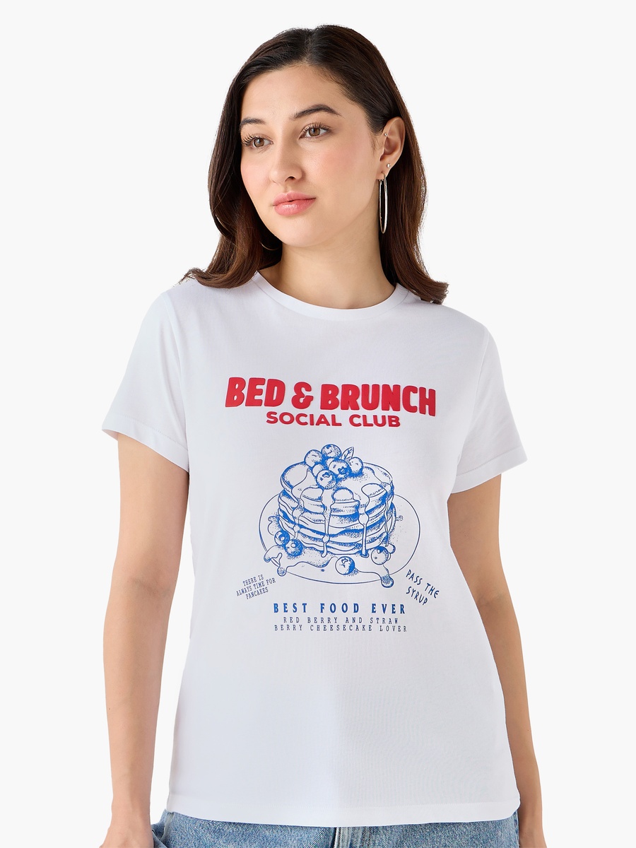 Cotton T-Shirt with Print