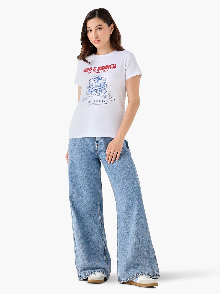 Cotton T-Shirt with Print