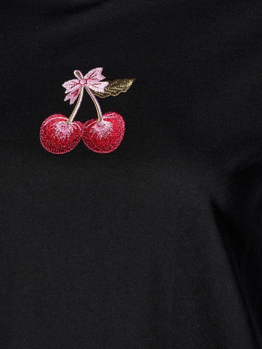 Cotton T-Shirt with Embroidery