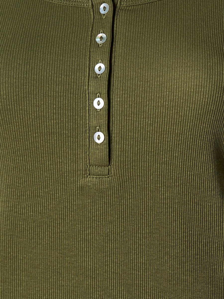 T-Shirt with Ribbed Texture