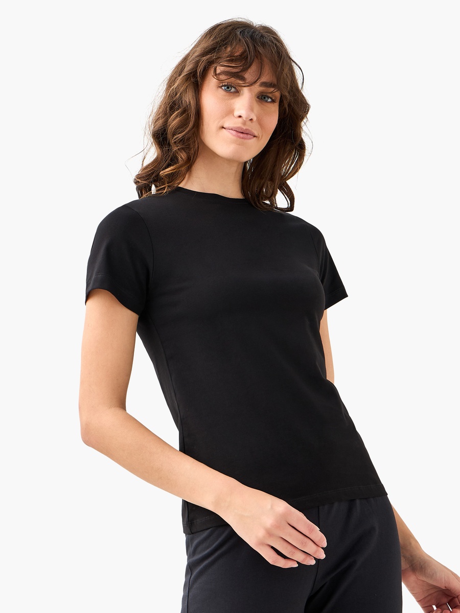 Women Crew Neck Short Sleeve T-Shirt - Set of 2