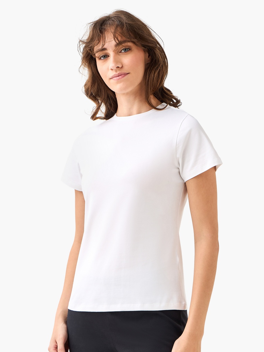 Women Crew Neck Short Sleeve T-Shirt - Set of 2