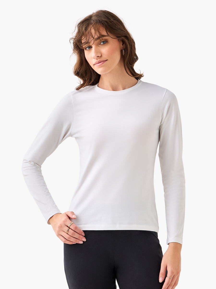 Women Crew Neck Long Sleeve T-Shirt
