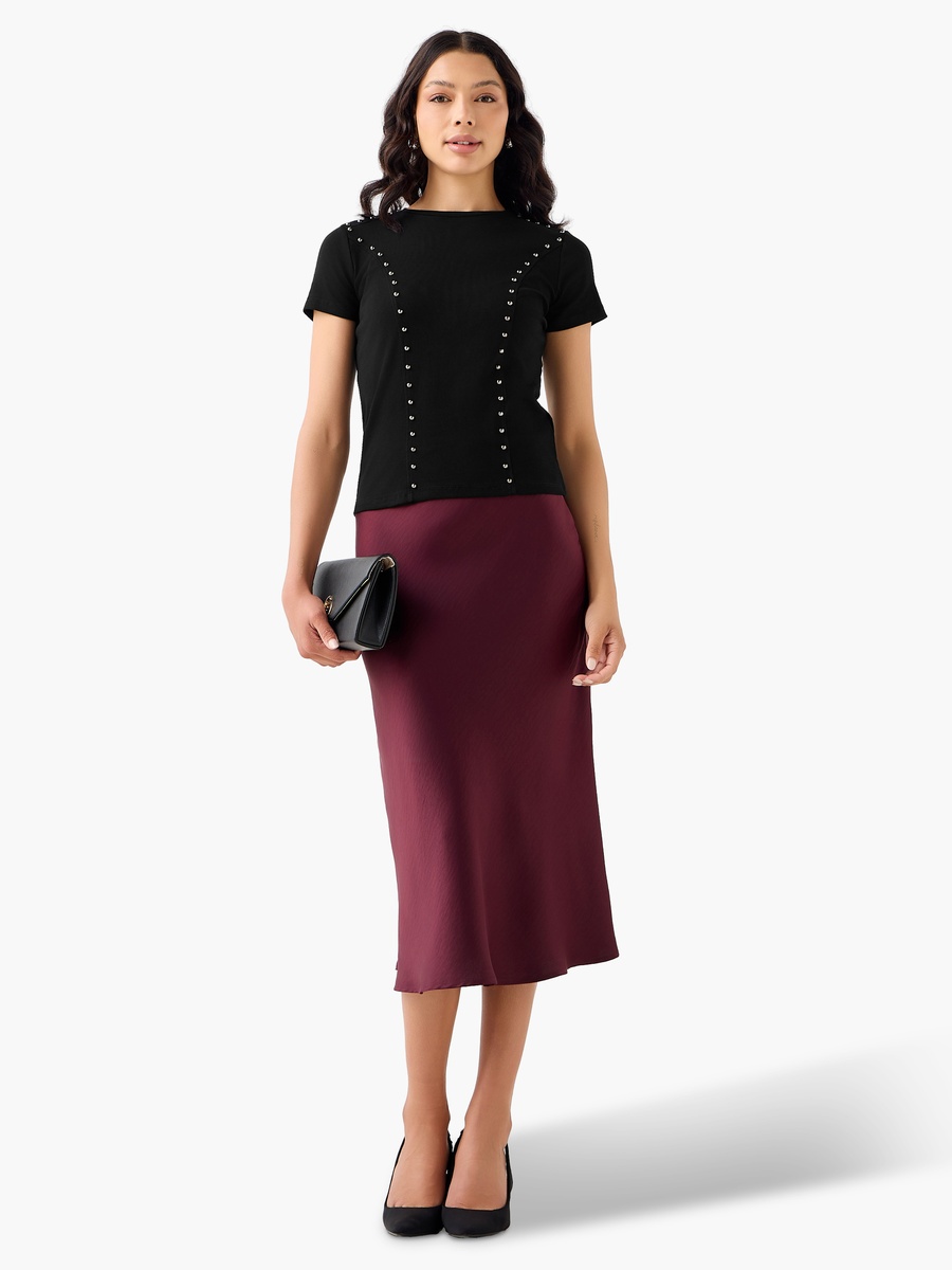 T-Shirt with Embellished Detail