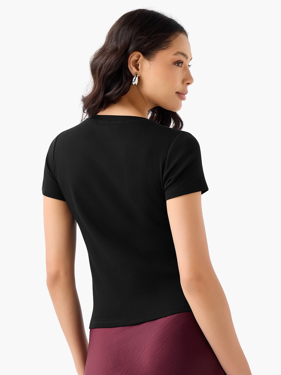 T-Shirt with Embellished Detail