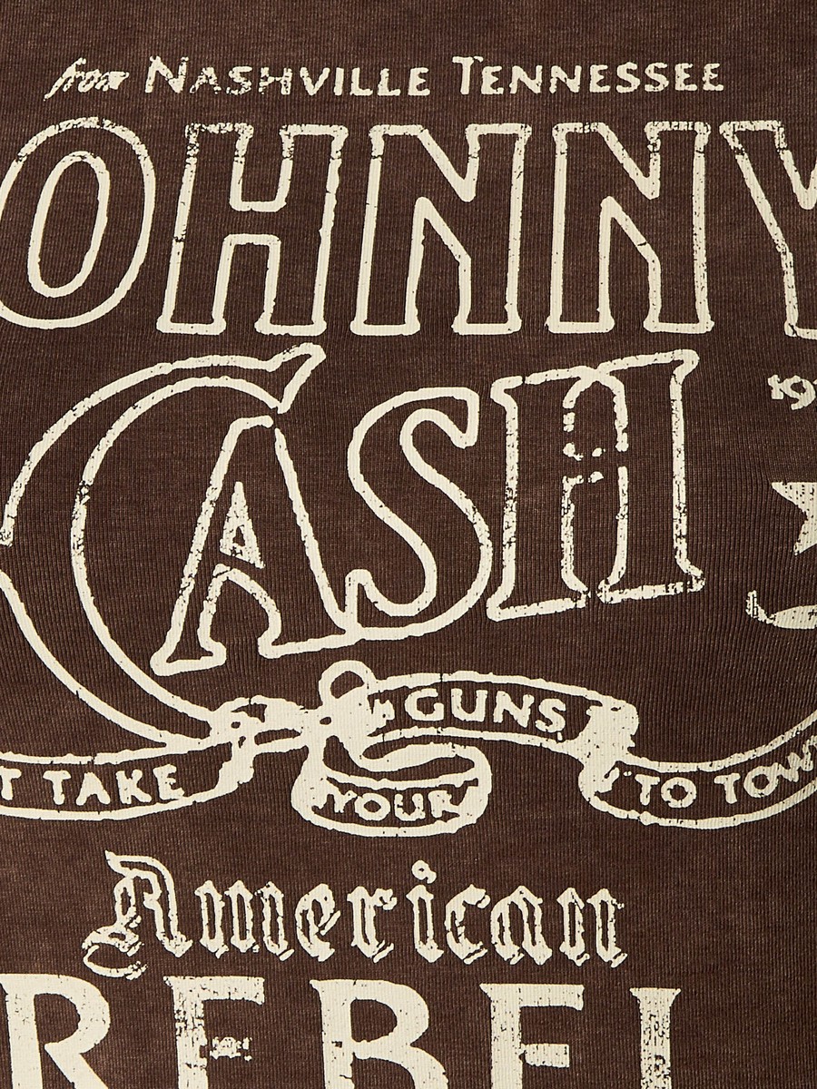 T-Shirt with Johnny Cash Print