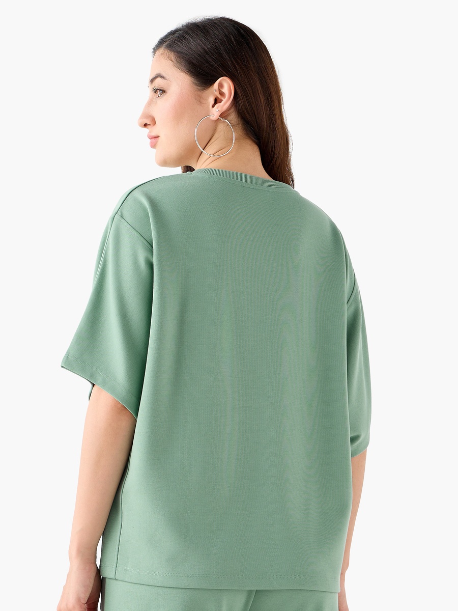 T-Shirt with Mickey Mouse Print with Applique Detail