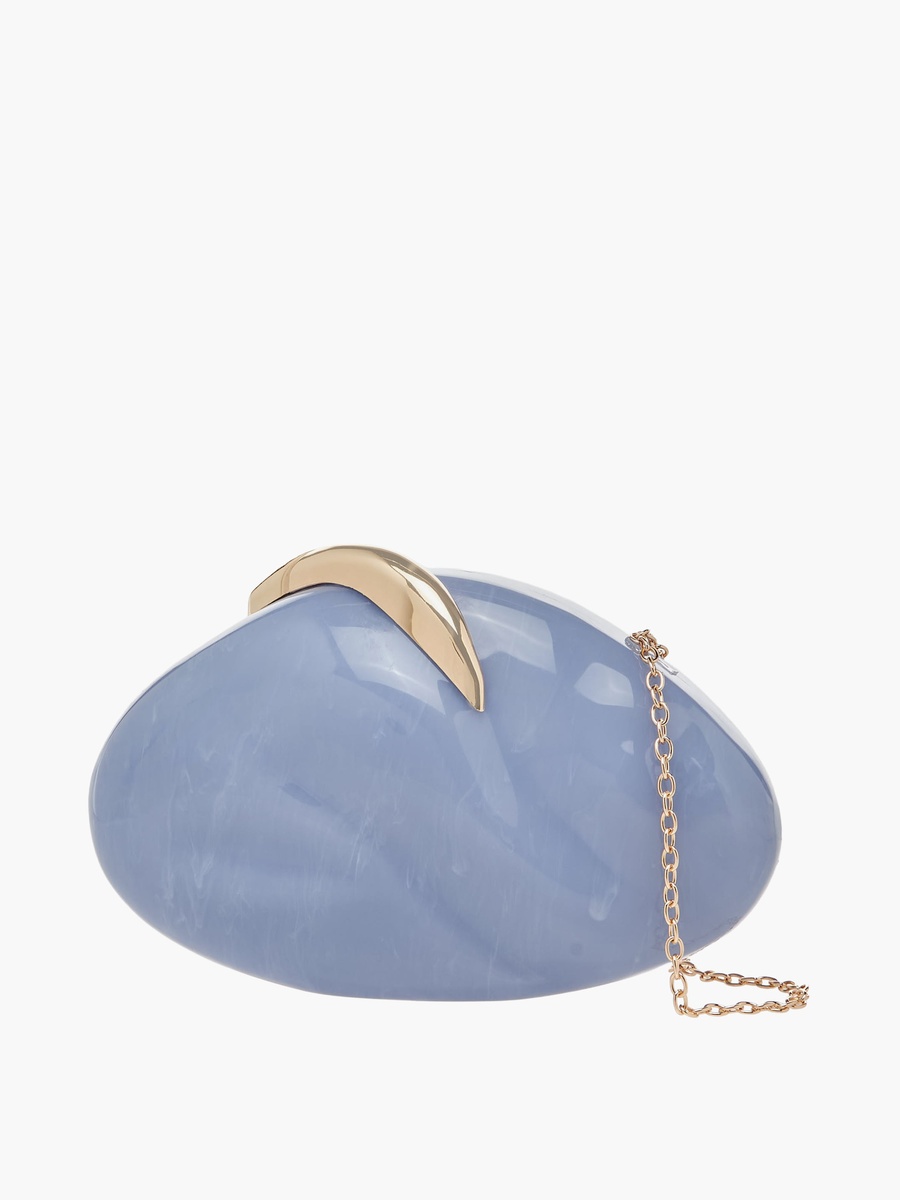 Textured Clutch with Detachable Chain Strap