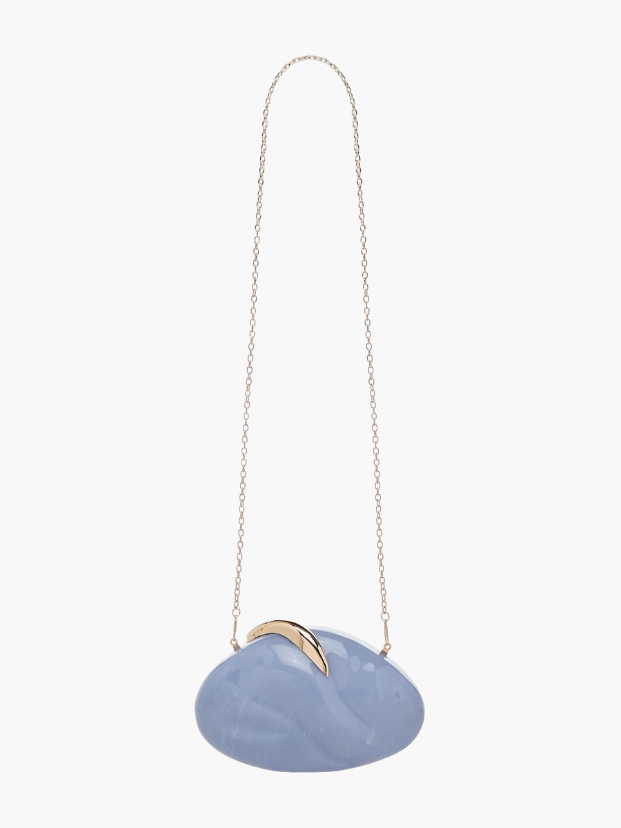 Textured Clutch with Detachable Chain Strap