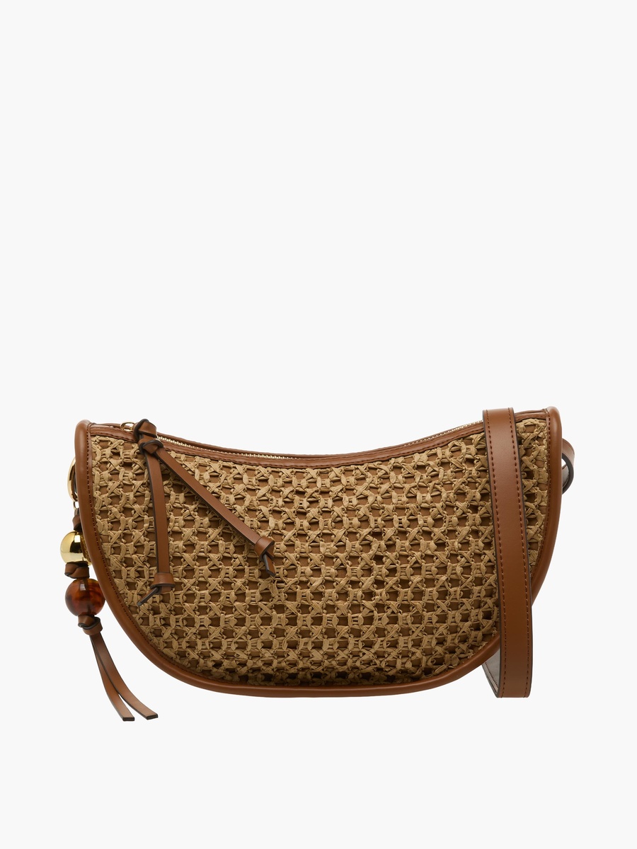 Woven Crossbody Bag with Adjustable Strap