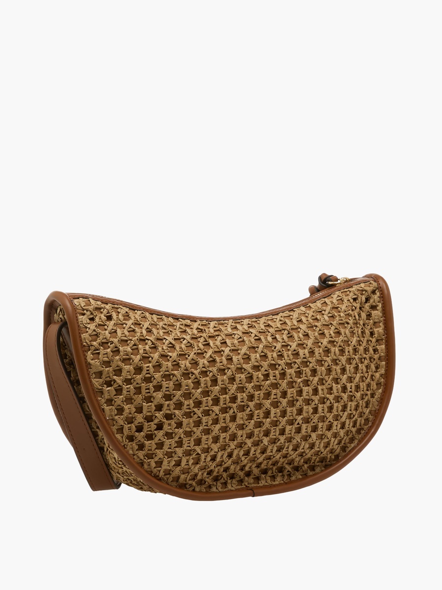 Woven Crossbody Bag with Adjustable Strap