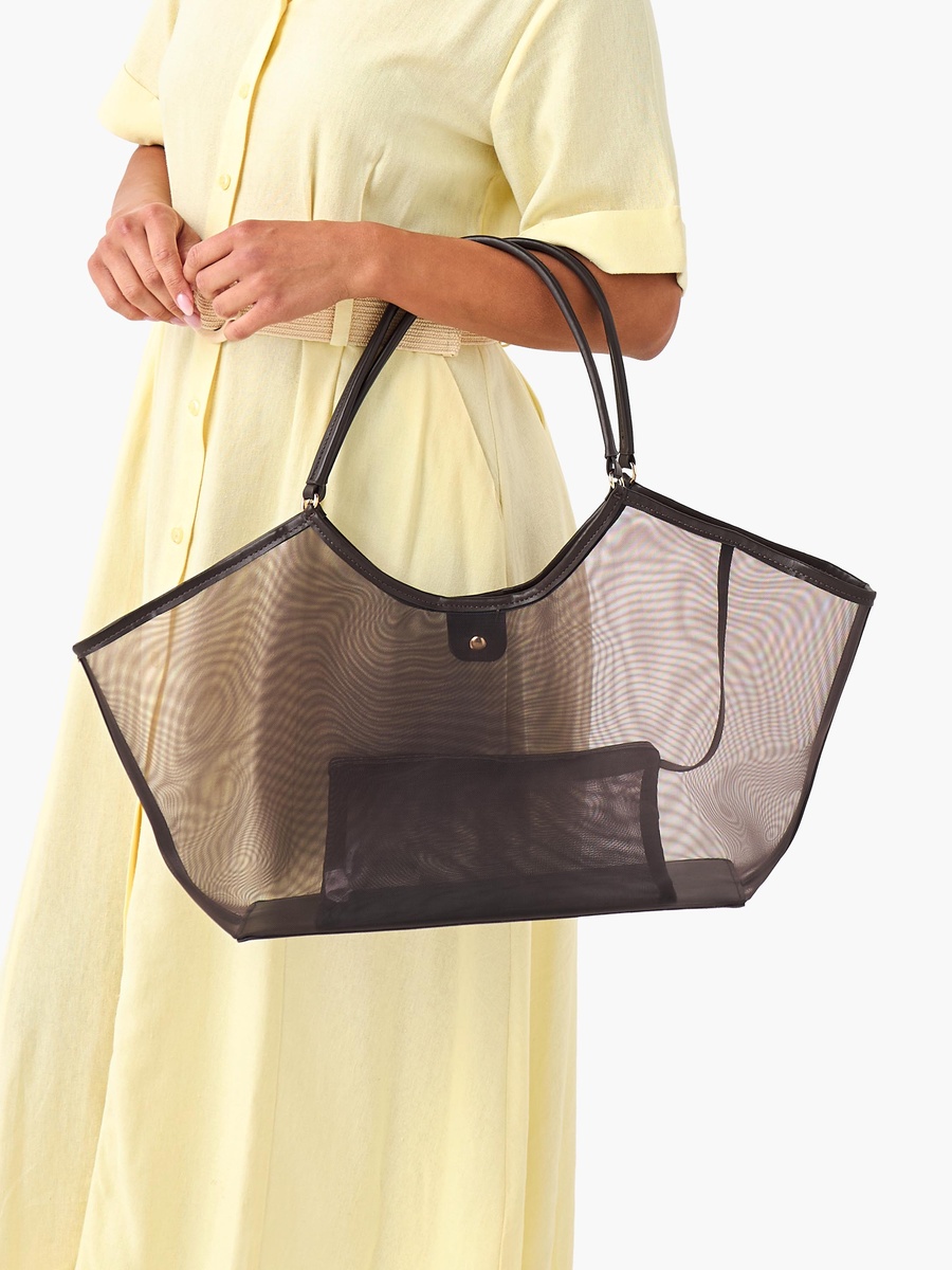 Mesh Tote Bag with Handles