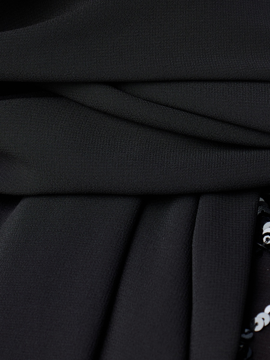 Black Textured Hijab