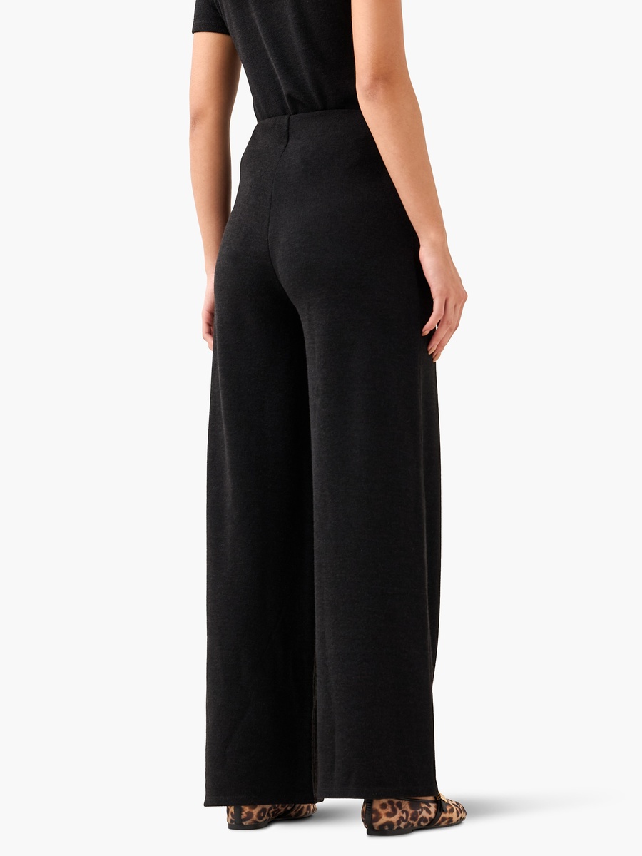 Relaxed Fit High-Rise Textured Pants
