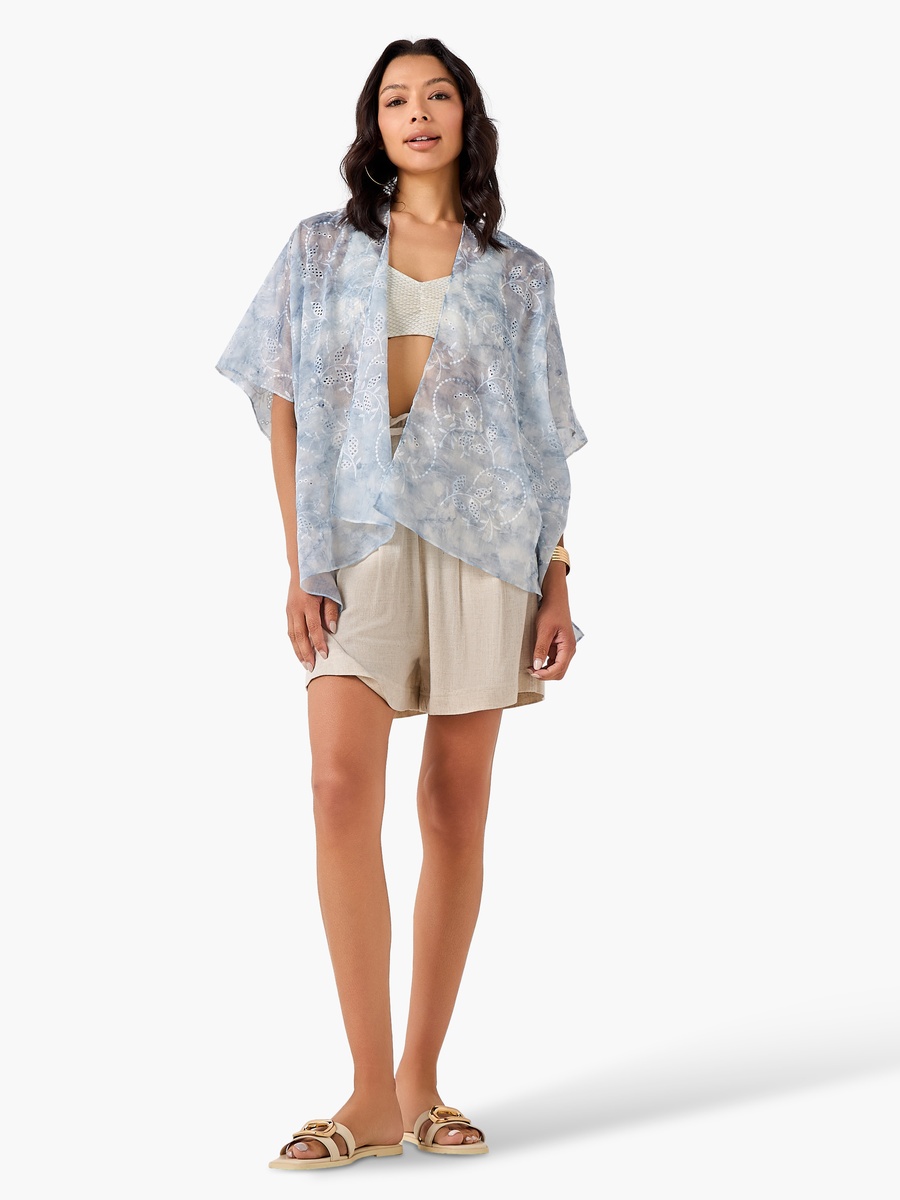 Women Floral Embroidered Cover-Up