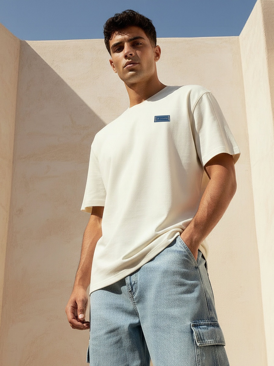 Men Regular Fit Crew Neck Short Sleeves Printed T-Shirt