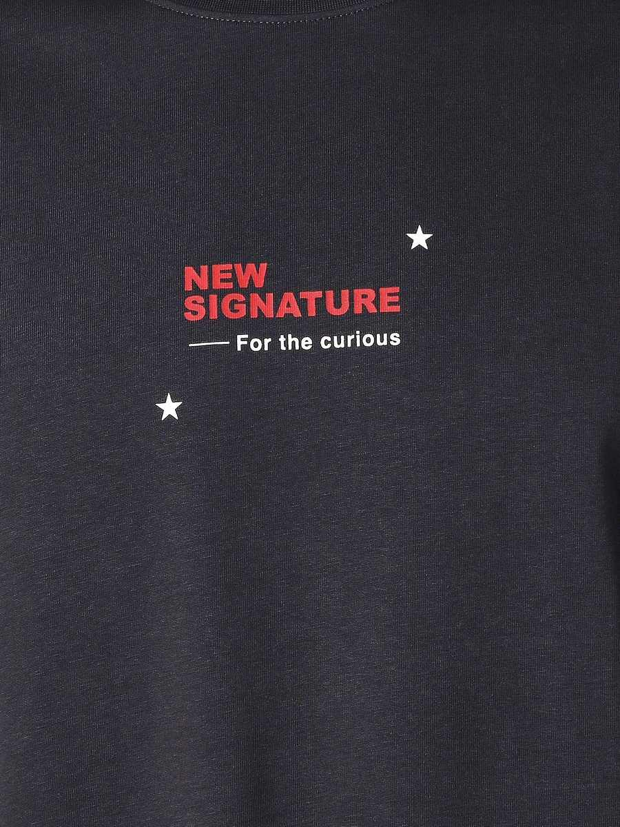 Men Regular Fit Crew Neck Short Sleeves Printed T-Shirt