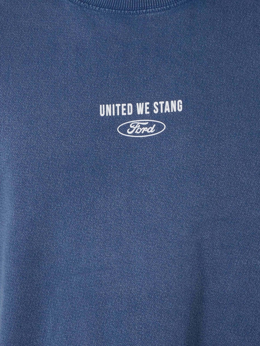 Men Regular Fit Crew Neck Short Sleeve Ford Print T-Shirt