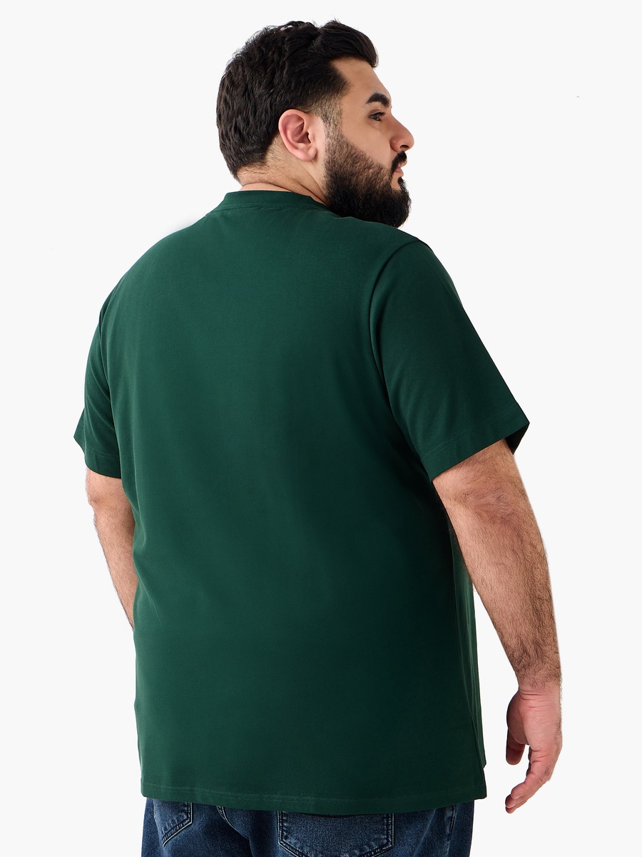 Men Regular Fit Crew Neck Short Sleeves Typographic T-Shirt