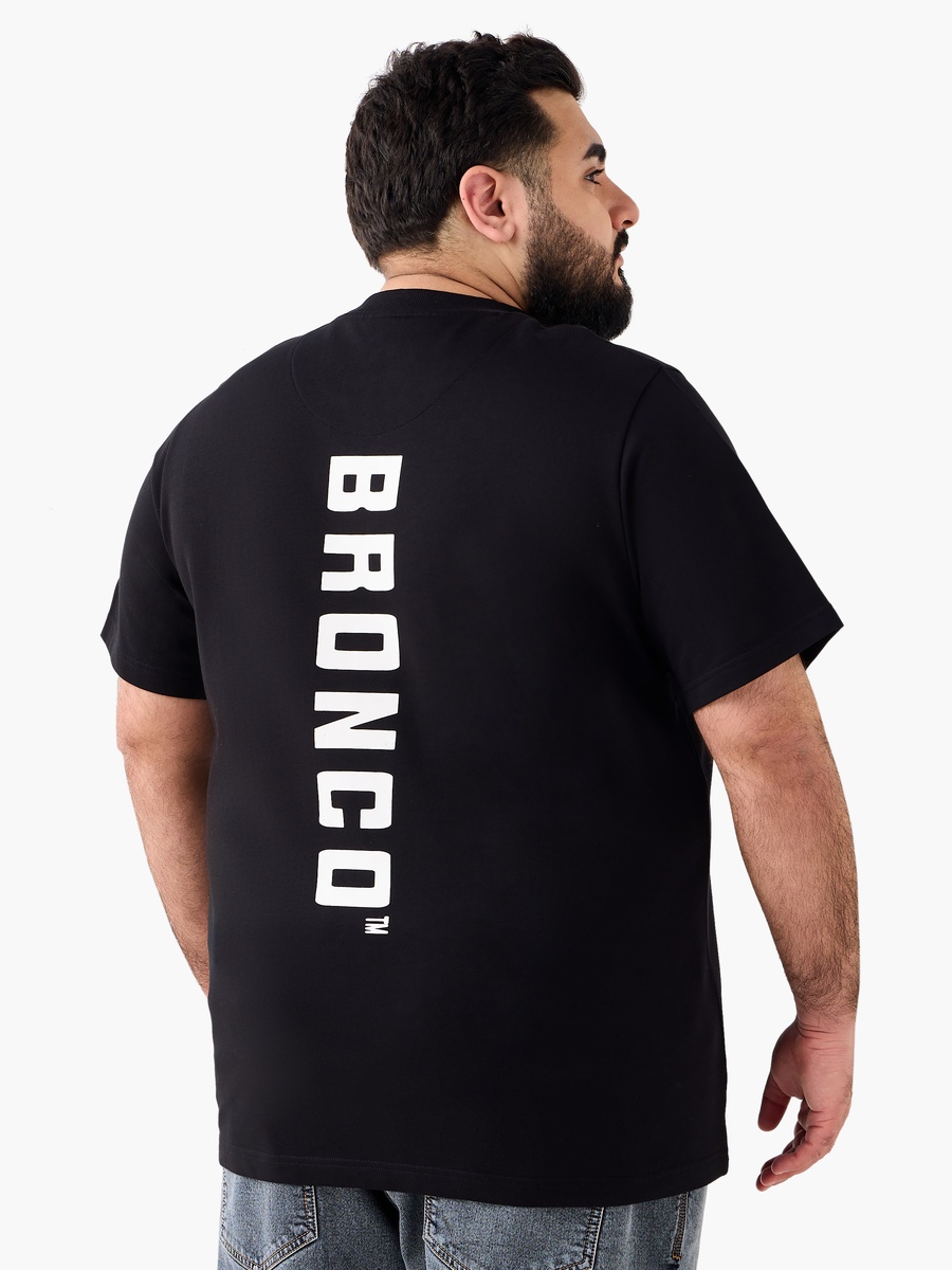 Men Regular Fit Crew Neck Short Sleeves Ford Bronco Print T-Shirt