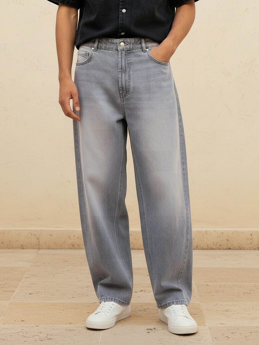 Men Baggy Fit Mid-Rise Jeans